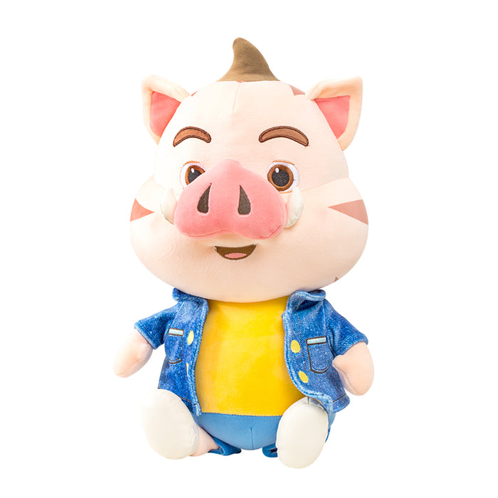 Cute and Handsome Wild Boar Plush Toy in Clothes