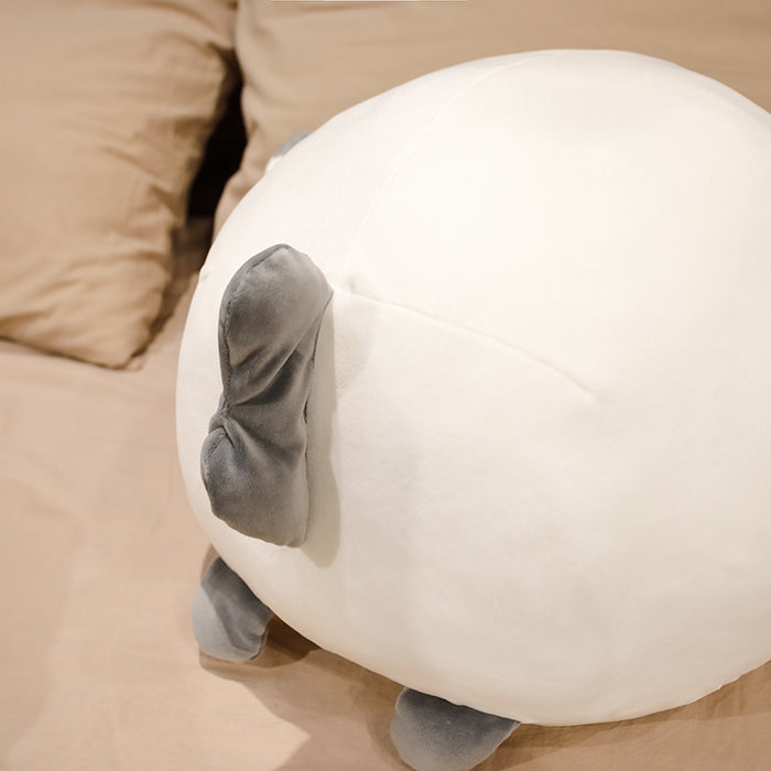 Almohada de felpa redonda y adorable para dormir con forma de pájaro