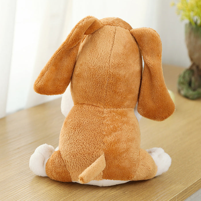 Juguete de peluche Dachshund de dibujos animados parpadeante