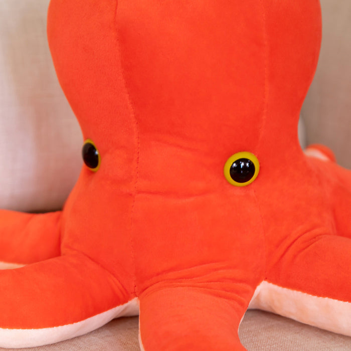 Juguete de peluche de pulpo de dibujos animados gordito