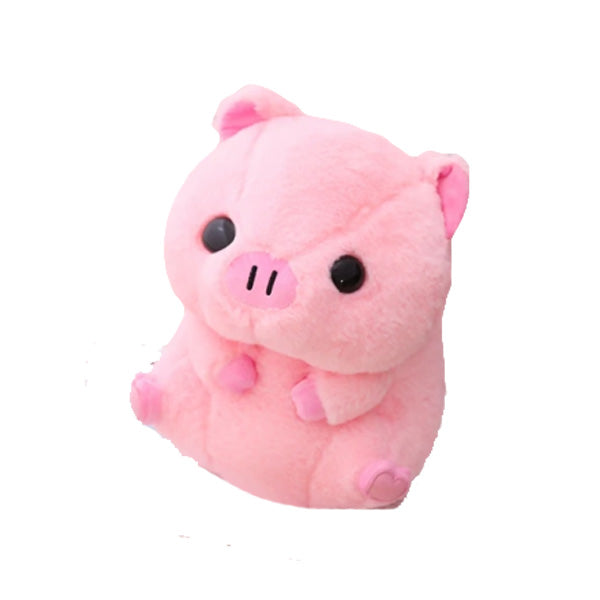 Almohada de felpa Warm Winte Kawaii Love Pink Pig 