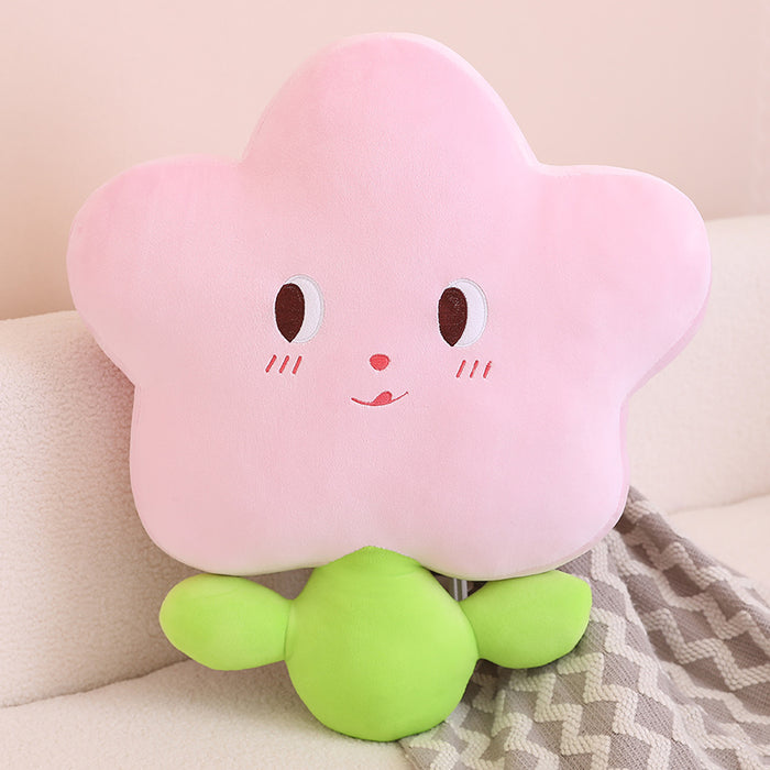 Cute Cartoon Flower Plush Pillow