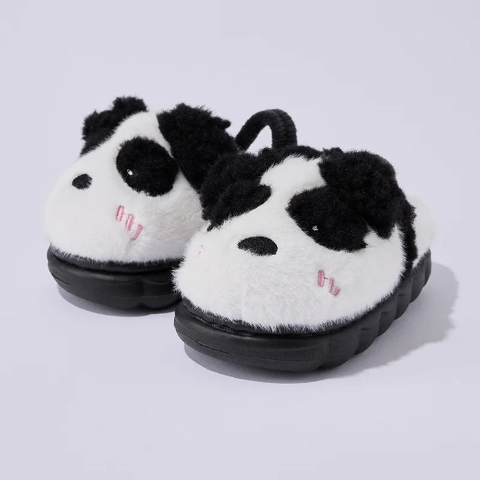 New Children's Cartoon Animals Wrap Plush Slippers Soft Sole Non-slip Winter Warm Baby Boys Girls Indoor Home Cotton Shoes