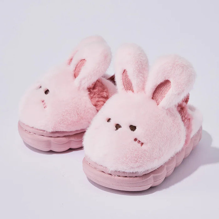 New Children's Cartoon Animals Wrap Plush Slippers Soft Sole Non-slip Winter Warm Baby Boys Girls Indoor Home Cotton Shoes