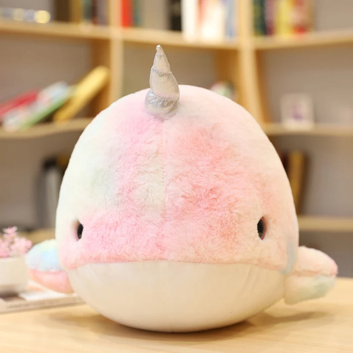 Lovely Colorful Narwhal Plush Toy