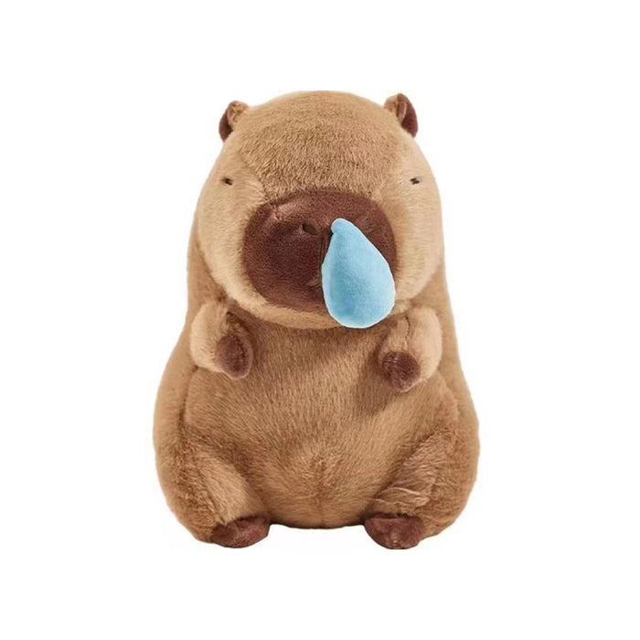 Adorable Capybara Plush Toy with Dragging Snot Bubbles