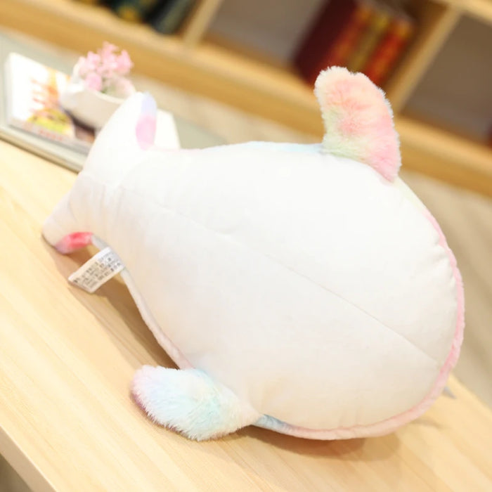 Lovely Colorful Narwhal Plush Toy