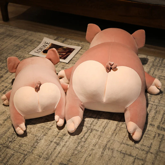 Nuevo muñeco de peluche blando de cerdo de simulación 