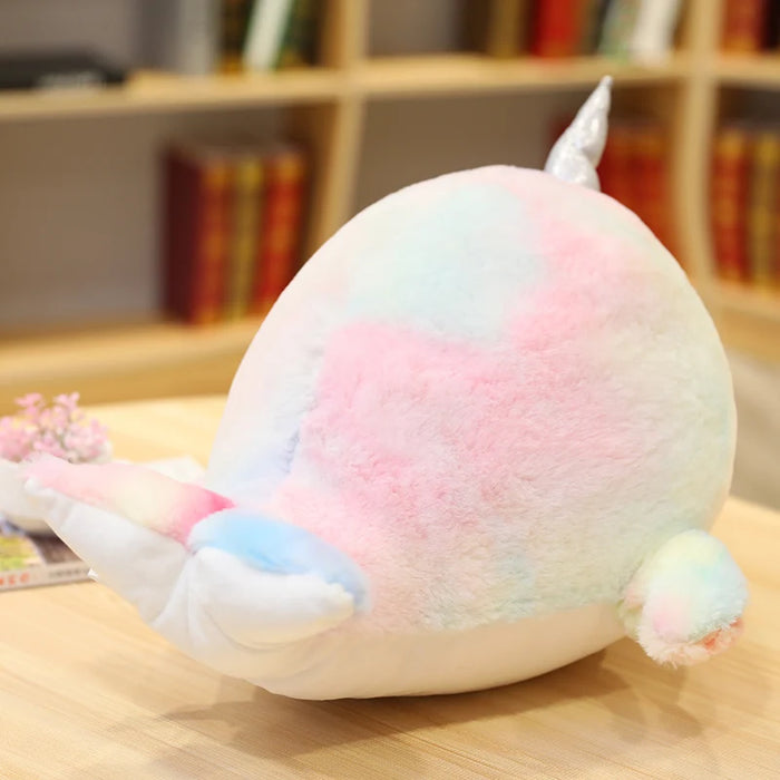 Lovely Colorful Narwhal Plush Toy