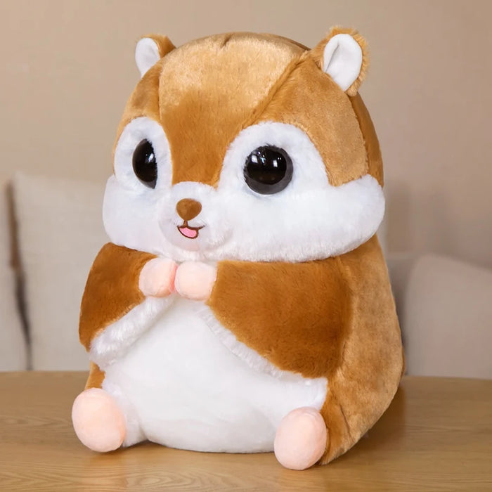 Cute Sitting Squirrel Plush Toy